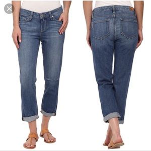 PAIGE jimmy jimmy crop jeans size 28